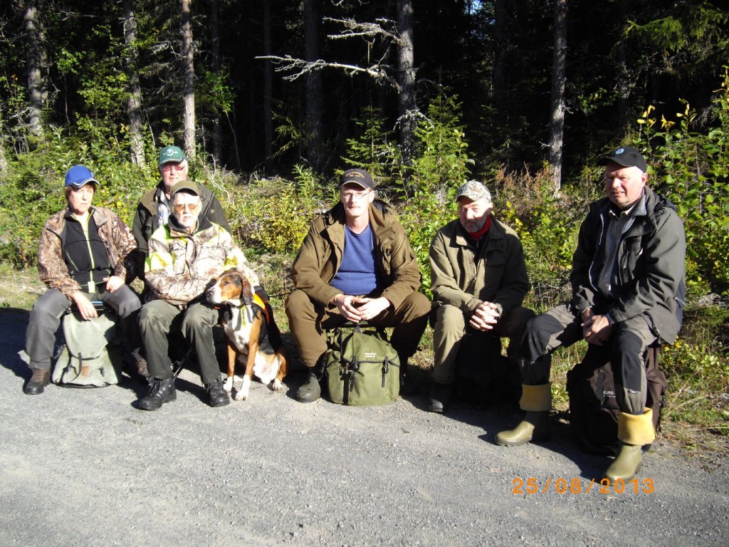 Norderåsen Kerstin och Rune Jönsson med ham. Abbe, Ulf Hagen, Anders Klockerud, Ivan Myhr och Jan Kardin